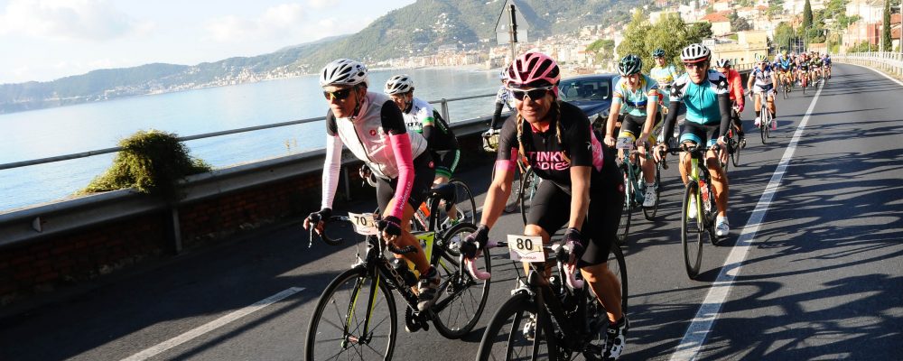 Ciclismo femminile a Laigueglia in Liguria